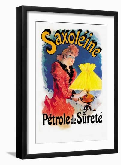 Saxoline, Petrole de Surete-Jules Ch?ret-Framed Art Print