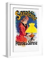 Saxoline, Petrole de Surete-Jules Ch?ret-Framed Art Print