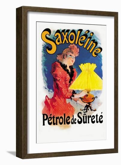 Saxoline, Petrole de Surete-Jules Chéret-Framed Art Print