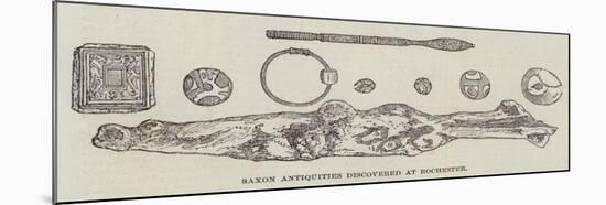 Saxon Antiquities Discovered at Rochester-null-Mounted Giclee Print