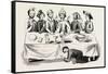 Saxon Banquet from a Ms. in the Cotton Library-null-Framed Stretched Canvas