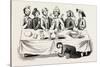 Saxon Banquet from a Ms. in the Cotton Library-null-Stretched Canvas
