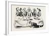 Saxon Banquet from a Ms. in the Cotton Library-null-Framed Giclee Print