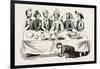 Saxon Banquet from a Ms. in the Cotton Library-null-Framed Giclee Print