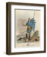 Saxon Chief Ca 800-Charles Hamilton Smith-Framed Art Print