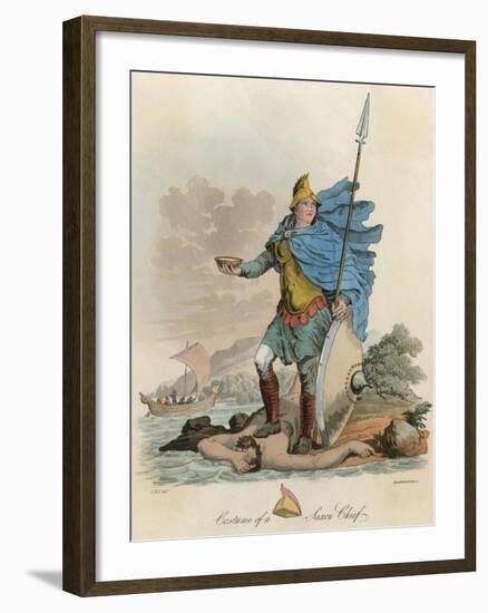 Saxon Chief Ca 800-Charles Hamilton Smith-Framed Art Print