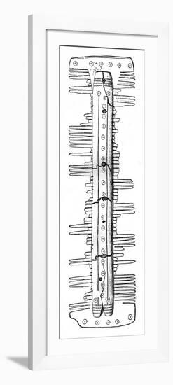 Saxon Comb-null-Framed Giclee Print