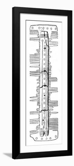 Saxon Comb-null-Framed Giclee Print