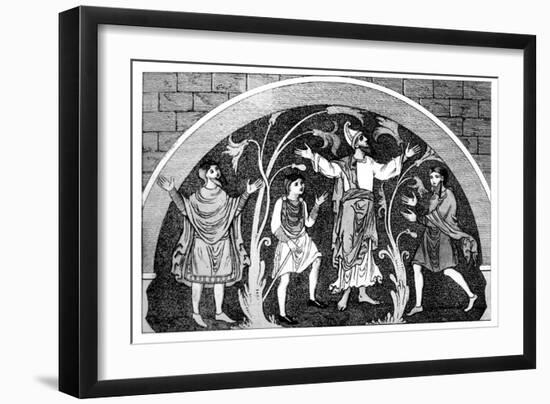 Saxon Dress-null-Framed Giclee Print