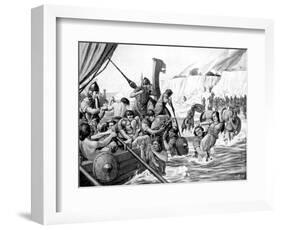 Saxon Raiders-Richard Caton Woodville II-Framed Giclee Print