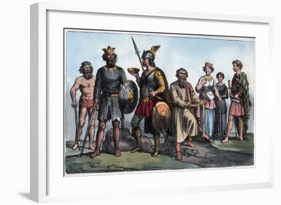 Saxon Warrior-Stefano Bianchetti-Framed Giclee Print