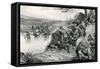 Saxons Ambush Danes-G.F. Scott Elliot-Framed Stretched Canvas