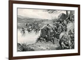 Saxons Ambush Danes-G.F. Scott Elliot-Framed Premium Giclee Print