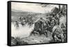 Saxons Ambush Danes-G.F. Scott Elliot-Framed Stretched Canvas