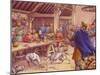 Saxons Carousing in a Typical Wood-Built Hall-Pat Nicolle-Mounted Giclee Print