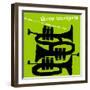 Saxophone Colossus Sonny Rollins (Gold Color Variation)-null-Framed Art Print