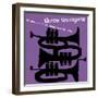 Saxophone Colossus Sonny Rollins (Green Color Variation)-null-Framed Premium Giclee Print