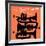 Saxophone Colossus Sonny Rollins (Orange Color Variation)-null-Framed Art Print