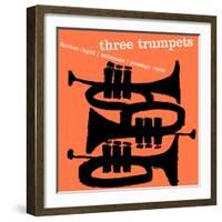 Saxophone Colossus Sonny Rollins (Orange Color Variation)-null-Framed Art Print