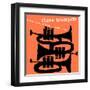 Saxophone Colossus Sonny Rollins (Orange Color Variation)-null-Framed Art Print