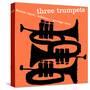 Saxophone Colossus Sonny Rollins (Orange Color Variation)-null-Stretched Canvas