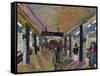 Saxophone in the Subway-Zhang Yong Xu-Framed Stretched Canvas