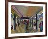 Saxophone in the Subway-Zhang Yong Xu-Framed Giclee Print