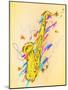 Saxophone Painting Vector Art-NatanaelGinting-Mounted Art Print