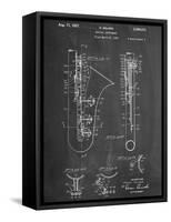 Saxophone Patent-null-Framed Stretched Canvas