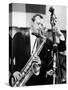 Saxophone Player Jimmy Giuffre at International Jazz Festival February 20, 1960-null-Stretched Canvas