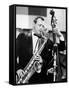 Saxophone Player Jimmy Giuffre at International Jazz Festival February 20, 1960-null-Framed Stretched Canvas