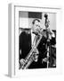 Saxophone Player Jimmy Giuffre at International Jazz Festival February 20, 1960-null-Framed Photo