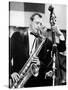 Saxophone Player Jimmy Giuffre at International Jazz Festival February 20, 1960-null-Stretched Canvas