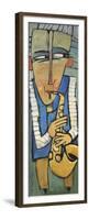 Saxophone Player-Tim Nyberg-Framed Premium Giclee Print