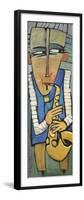 Saxophone Player-Tim Nyberg-Framed Premium Giclee Print