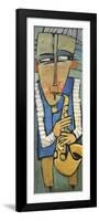 Saxophone Player-Tim Nyberg-Framed Premium Giclee Print