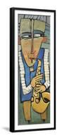 Saxophone Player-Tim Nyberg-Framed Premium Giclee Print