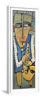 Saxophone Player-Tim Nyberg-Framed Premium Giclee Print