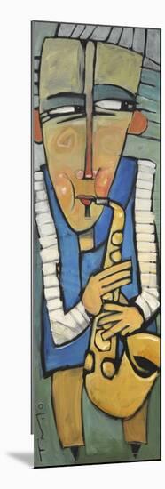 Saxophone Player-Tim Nyberg-Mounted Premium Giclee Print