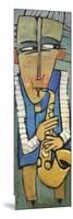 Saxophone Player-Tim Nyberg-Mounted Giclee Print