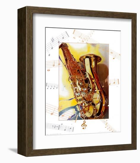 Saxophone-A^^ Cromwell-Framed Art Print