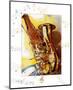 Saxophone-A^^ Cromwell-Mounted Art Print
