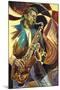 Saxophone-Shen-Mounted Art Print