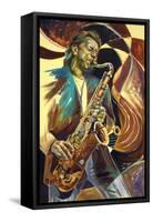 Saxophone-Shen-Framed Stretched Canvas