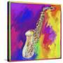 Saxophone-Howie Green-Stretched Canvas