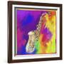 Saxophone-Howie Green-Framed Giclee Print