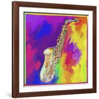 Saxophone-Howie Green-Framed Giclee Print