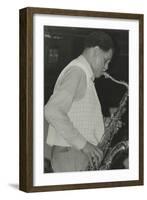 Saxophonist Dexter Gordon Playing at Ronnie Scotts Jazz Club, London, 1980-Denis Williams-Framed Photographic Print