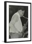 Saxophonist Dexter Gordon Playing at Ronnie Scotts Jazz Club, London, 1980-Denis Williams-Framed Photographic Print