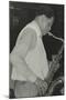Saxophonist Dexter Gordon Playing at Ronnie Scotts Jazz Club, London, 1980-Denis Williams-Mounted Photographic Print